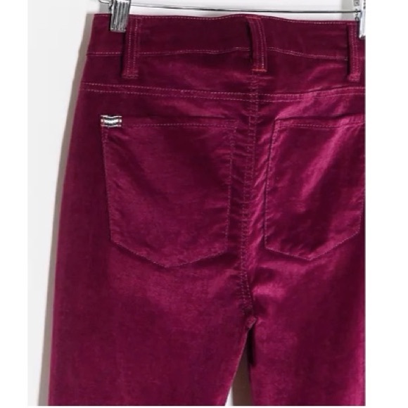 Alice & Olivia STRETCH VELVETHigh Rise Skinny Jeans - Picture 5 of 17